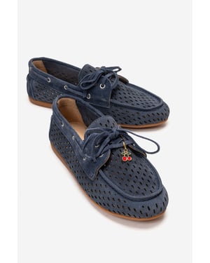 Stevo Leren Veterschoenen Loafer