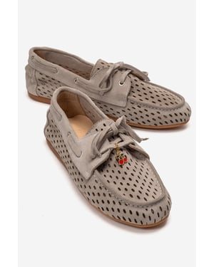 Stevo Leren Veterschoenen Loafer
