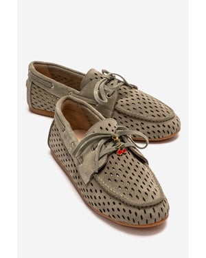 Stevo Leren Veterschoenen Loafer
