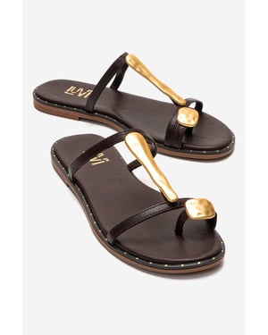 Tessa Leren Teenslippers