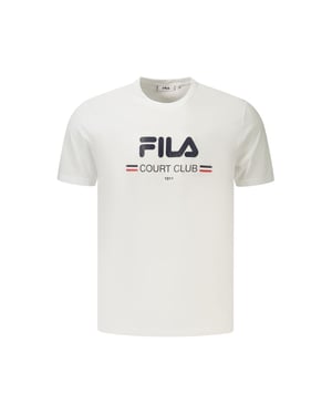 Fila Vit Bomull Herr T-shirt