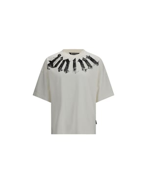 Palm Angels Vit Bomulls-T-shirt