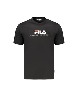 Fila Zwarte Katoenen Heren T-shirt