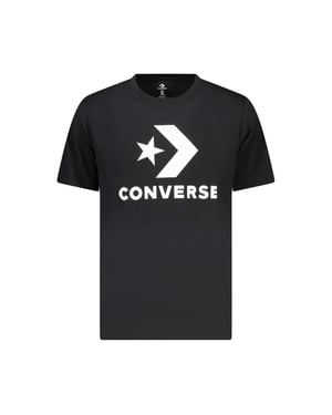 Converse Zwart Katoenen T-Shirt voor Mannen