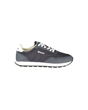 Blauer Blauwe Polyester Heren Sneaker