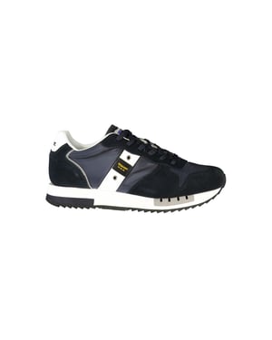 Blauer Blauw Polyurethaan Heren Sneaker