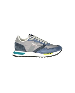 Blauer Blau Polyester Heren Sneaker