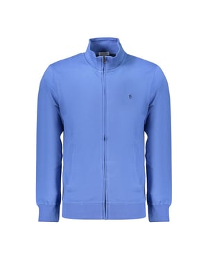 Coveri Beweegbare Blauwe Katoenen Heren Sweatshirt