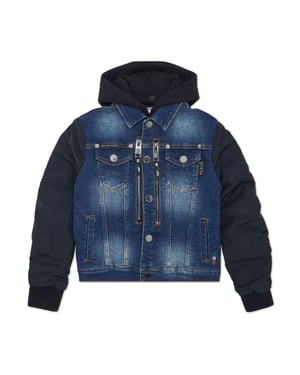 Denimjacka i överstorlek L Racing Club