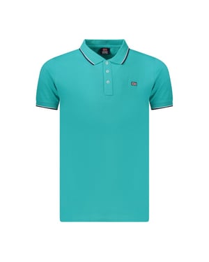 Noorwegen 1963 Azzurro Katoenen Heren Polo