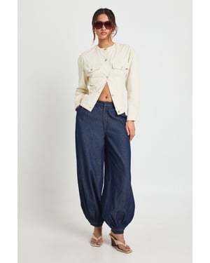 Chambray Harem Trousers