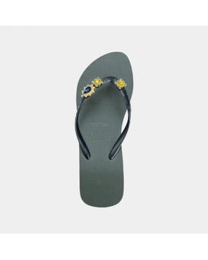 Uzurii T mid heel switch army green