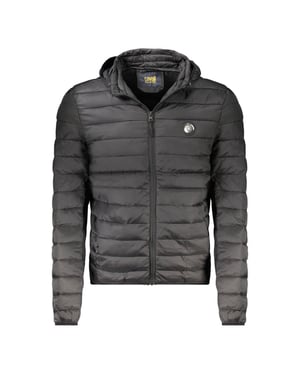 Cavalli Class Zwarte Polyester Heren Lichtgewicht Jas