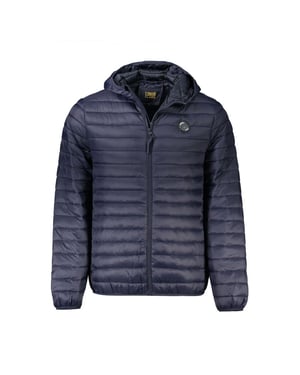 Cavalli Class Blauwe Polyamide Shell Jas