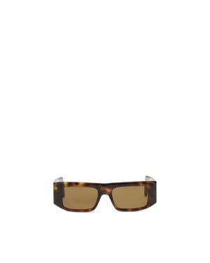 Valentino Garavani Brown Acetaat Zonnebril