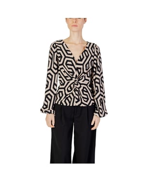 Jacqueline De Yong Beige Polyester Blouse