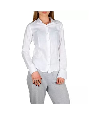 Made in Italy Witte Katoenen Overhemd