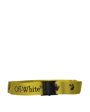 Off-White Gele Stoffen Regular Riem