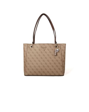 Guess Tote-väska Latte-logotyp/Brown