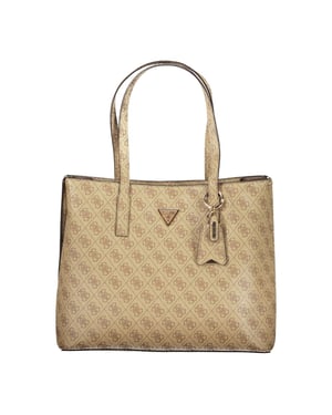 Guess Jeans Beige Polyuretan Damhandväska