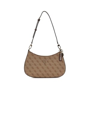 Guess Schoudertas Latte Logo/Bruin