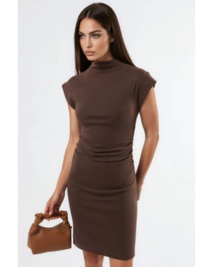 Mouwloze bodycon mini-jurk