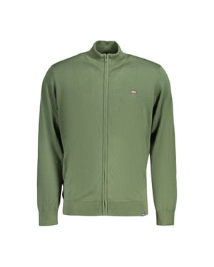 Noorwegen 1963 Verde Katoenen Heren Cardigan