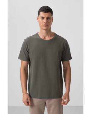 Heren Regular Fit Crew Neck T-shirt