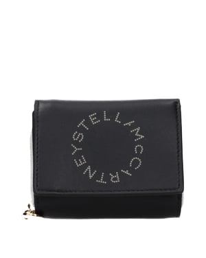 Stella McCartney Svart läderplånbok