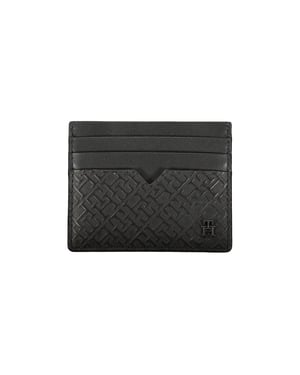 Tommy Hilfiger Svart Läder Plånbok för Män