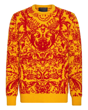 Pullover Med Rund Hals