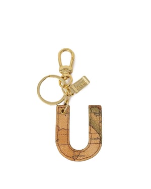 Alviero Martini Prima Classe Beige Läder Nyckelring