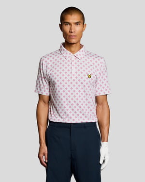 Ruitmotief Poloshirt