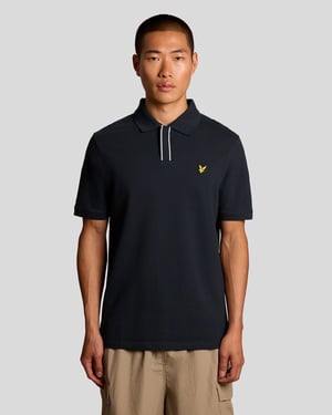 Polo-shirt met getipte placket