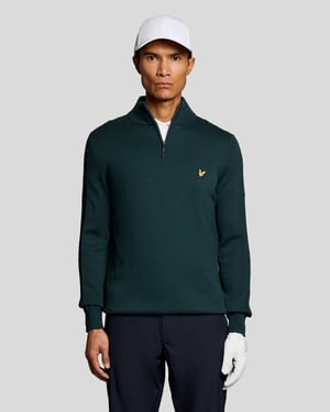 Bomullsblandning 1/4 Zip Tröja