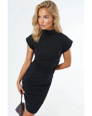 Mouwloze bodycon mini-jurk
