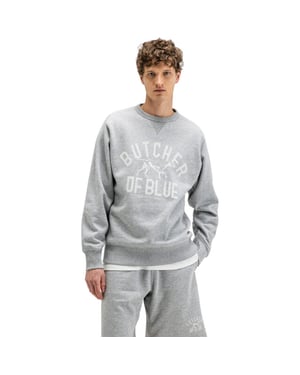 Butcher of Blue Ben art crew grey melange