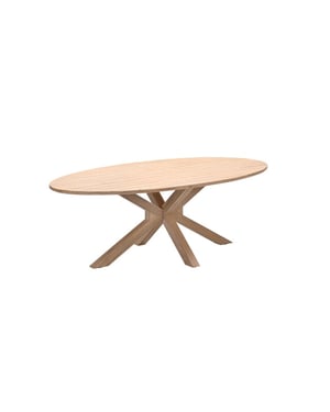 Garden Impressions Urania tafel ovaal 220x115 cm acaciahout met white wash