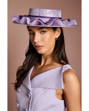 Lisa Tan Ruffle Boater
