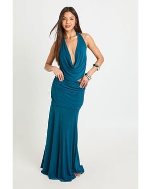 Fold Over Waist Maxi Skirt