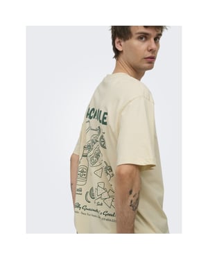 Only & Sons Onschef life rlx ss tee ecru
