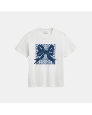 Signature Square Bow Classic T-Shirt In Organic Cotton