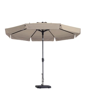 Madison parasol flores rond 300cm ecru