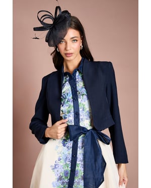 Bow Back Long Sleeve Jacket