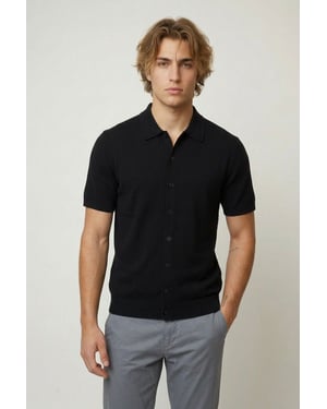 Boxy Fit Soft Touch Knitted Shirt