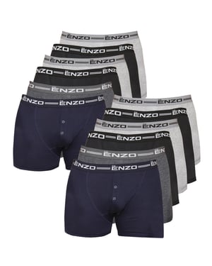 Enzo | 12 Pack Mens Boxers Assorted