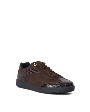 Dune Ladies Emilias - Leather Lace-Up Trainers