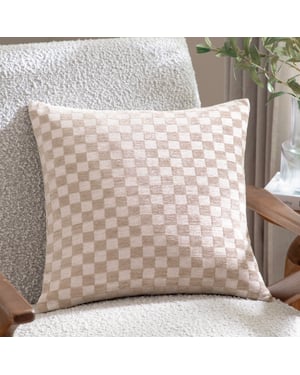 Hoem Larro Chenille Checkerboard Cushions