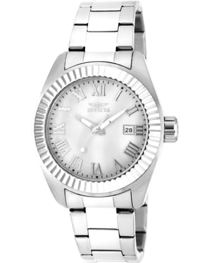 Invicta Angel 20315 Damklocka - Kvartsrörelse - Rostfritt Stål med Vit Urskiva - 40 mm