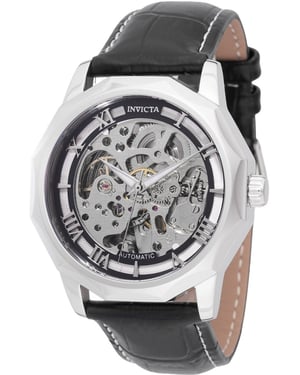 Invicta Objet D Art 69128 Herenhorloge - Automatisch Uurwerk - Roestvrij Staal met Zilveren Wijzerplaat - 42 mm